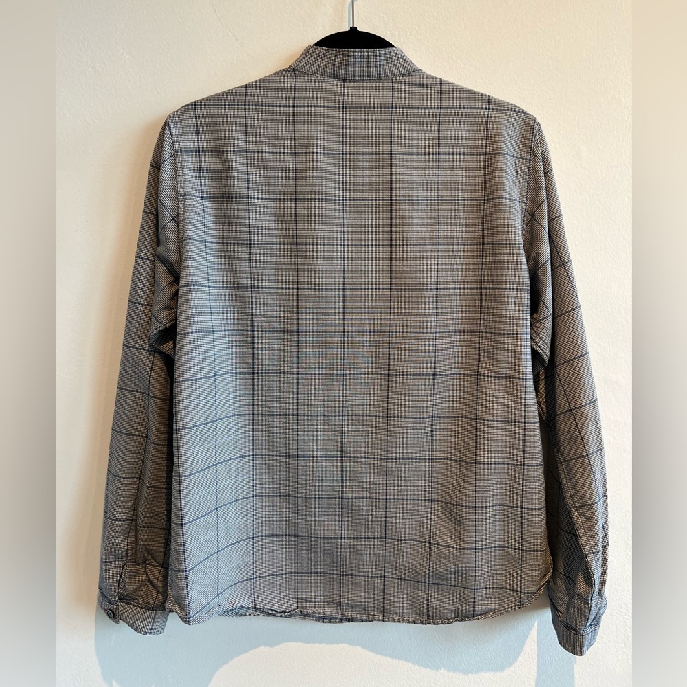 Ruffled Houndstooth Plaid Button-Down - image 3